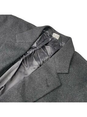 Pavone Men’s 100% Cashmere 2-Button Blazer Jacket Gray • 42R